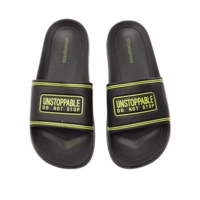 shoexpress mens Printed Slip-on Slides Slipper