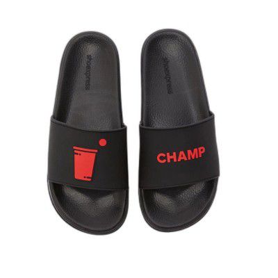 shoexpress mens Printed Slip-on Slides Slipper
