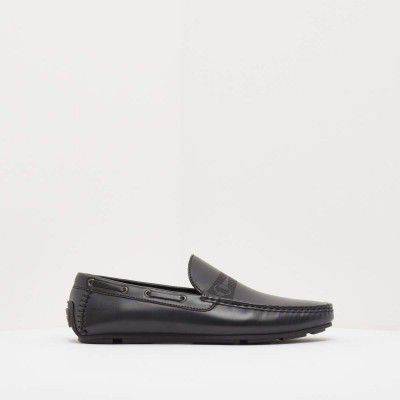 shoexpress Mens Solid Slip-On Loafers Black Loafers-10.5 UK (KS903-212)