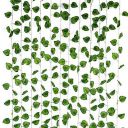 SHOI LITTLE Artificial Fancy Wall Hanging Garland Money Plant Leaf Bail/Creeper for Special Occasion Decoration, Home, Office, Festival Theme Decoration (Green, Length 7.5 Feet) (6)...