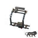 Shootvilla 9 Brackets Support Cage + Top Handle Grip 15mm Rod for DSLR Camera (SV-9INCHC)...