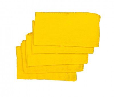 SHOP BY ROOM Soft Flannel Duster for Cleaning (Yellow, XL) - Set of 5