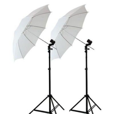 SHOPEE Branded Set: White 80CM Umbrella + Portable Foldable Flash Photo Video Studio Lighting Photography Stand + Bulb Holder