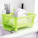 Shopixo Dish Drainer Kitchen Rack Plastic 3 in 1 Large Sink Set...