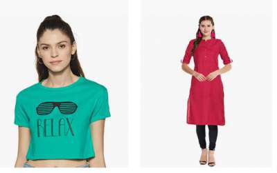 Shoppers Stop Womens Clothing Starts at Rs.150.