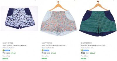 Shoppertree Girls Casual Starts ₹73