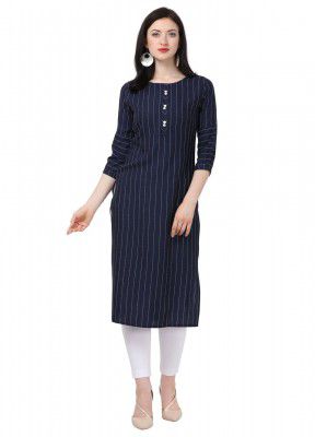 SHOPPING QUEEN Women's Viscose Straight Kurta