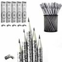SHOPVILLA Paper Pencils #2B Plantable seed Extra Dark Black | Printed Pencil for Kids School Office Artist | Eco-Friendly Paper Pencils with Plantable Seed | Writing, Sketching, Drawing (Pack, 1)...