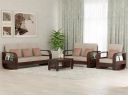 Shorm Decor Teak Wood 5- to 6-Person Sofa With Coffee Table Set For Living Room|Sofa Set For Living Room Furniture (3+2+1, Brown)...