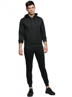 SHOWOFF Men's Striped Grey Hood Tracksuit-AJ-AK-1_Grey