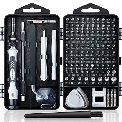 SHOWPIN 122 in 1 Magnetic Laptop Precision Screwdriver Watch Mini Repair Tools, Ps4 DIY Hand Tools (Grey)