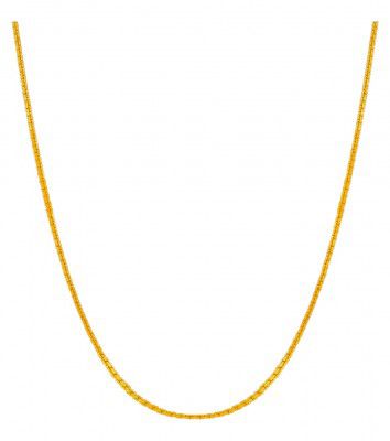 Shree Ju™ Brass Stylish and Exclusive Interlink Box Pattern Design Chain Necklace Gold Plated Fashionable Jewellery For Women Girls Men Boys and Unisex (Golden)