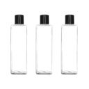 Shree Mahalaxmi 100ml Empty Clear Plastic Square Bottles Refillable Travel Size Cosmetic Travelling Containers Small Leak Proof Squeeze Bottles with Black Flip Cap for Toiletries,Shampoo (3)...
