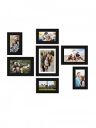 Shree Nath Creations Synthetic Wood Wall Photo Frame (1 Units of 6 X 8, 2 Units of 5 X 7, 4 Units of 4 X 6)...