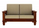 SHREE NATH JI CRAFT HOUSE Sheesham Wood 2 Seater Cushioned Sofa...