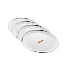 Shri & Sam Stainless Steel High Grade Shagun Dinner Plates (4 Pcs)...