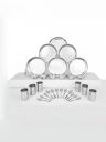 Shri & Sam Siver Toned 30 Pieces Stainless Steel Dinner Set...