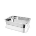 Shri & Sam Stainless Steel Rectangular Tray (Plain/Silver, 40 cm)...