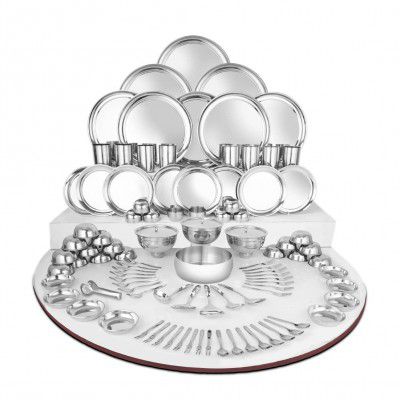 Shri & Sam Stainless Steel Shagun Dinner Set (101 Pcs Set)