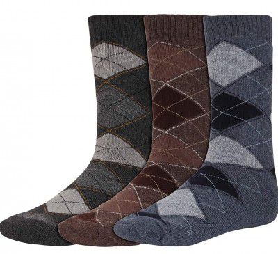 Shrishti Creations Men's Woolen Thick Towel Formal Winter Socks