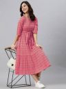 Shrivani  Women Printed Cotton Blend Flared Kurta...