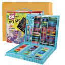 Shuban Deluxe Art Set Box & Drawing Kit with Crayons, Oil Pastels, Colored Pencil Best Rakhi Gift (150Pcs -Blue)...