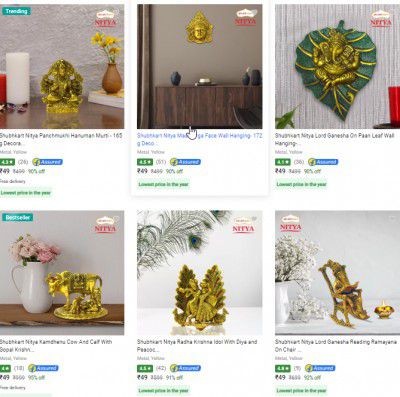 Shubhkart Showpieces & Figurines Starts ₹49 | Upto 90% Off