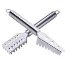 Sichumaria 2PCS Fish Scale Remover Scraper Fish Cleaning Tools Fish Skin Remover Stainless Steel Sawtooth Fish Cleaning Brush Machine for Kitchen Fish Scaler Cutting Knife...