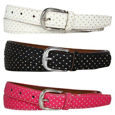 SIDEWOK Womens Vegan Leather Belt (Pack of 3)