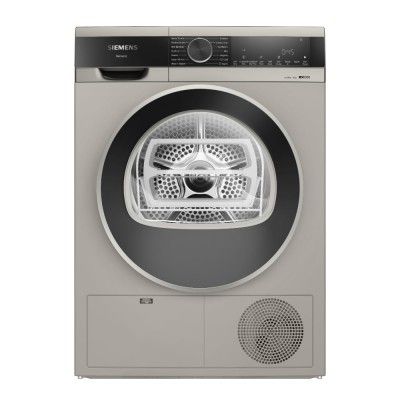 SIEMENS 8 kg Fully Automatic Front load Condenser Tumble Clothes Dryer WP31G208IN, Silver Inox, Inbuilt Heater