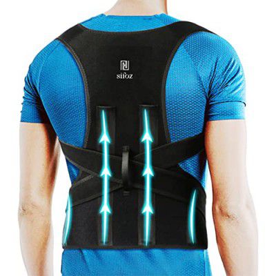 Sifoz Lycra Fabric, Foam Free Size Posture Corrector For Men And Women Back Support Belt For Back Pain Back Straight And Shoulder Support Belt (Universal Size)
