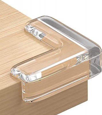 Sifoz Pack of 4 silicon corner protector sharp Edge protector for furniture like Baby Bed Table Corners Edge Protector Child Safety Corner Edge Corner Safety Guard for Kids
