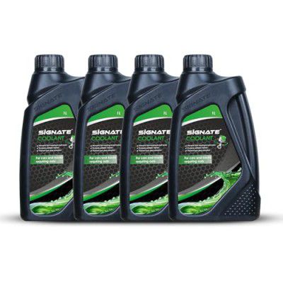Signate Coolant Water for Cars Premium Engine - 1L (Pack 4)
