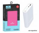 Signatize 10400mAh External Pocket Size Power Bank with Dual USB Output Charger for Mobiles/Tablets SZ-108...