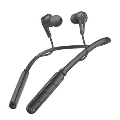 SIGNATIZE TP Troops in-Ear Bluetooth 5.0 Neckband with Mic, Hi-Fi Stereo Sound Neckband,42Hrs Playtime (Black)