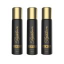 Signature Black Deodorant Body Spray - 150 ml | For Men & Women (50ml X 3 Bottels)...