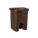 SIGNORA WARE Plastic 7 Liters Modern Lightweight Pedal Dustbin (7Ltr Brown)...