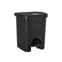 SIGNORA WARE Plastic 7 Liters Modern Lightweight Pedal Dustbin/Thrash Can Dustbins (7Ltr Black)...