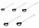 Signora Ware Stainless Steel Heavy Gauge(1.8 Mm) Signature Madrasi Premium Deep Ladle/Karchi/Milk Ladle/Soup Ladle with Long Handle for Seving/Cooking/Pouring All Types of Gravies/Dal/Curries Set/5...