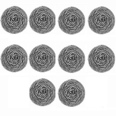 Signoraware (18 grams) Non Rusting Stainless Steel Wire Scrubbers Set of 10, Multicolour