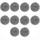 Signoraware (18 grams) Non Rusting Stainless Steel Wire Scrubbers Set of 10, Multicolour...