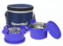 SignoraWare 500ml+350ml Smart Microwave Safe Twin Executive Small Stainless Steel Lunch Box with Bag...