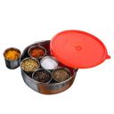 Signoraware 7 Wonder Spice Steel Box, Set of 7, Red, Standard, (SG_3751_Red)...