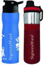 Signoraware Action 750ml and Egnite 750ml (Combo Single Walled Stainless Steel Fridge Water Bottle) 750ml+750ml, Multicolour...