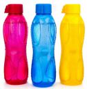 Signoraware Aqua Drop Plastic Water Bottle (Set of 3), 1 Litre, Multicolor...