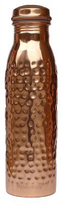 Signoraware Aqua hammered Copper Bottle, 900ml