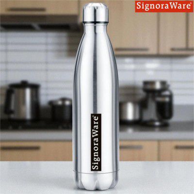 Signoraware Aqualene Vacuum Steel cola Hot and Cold bottle 1000ml