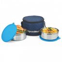 SignoraWare Big Meal Stainless Steel Container Set | Airtight & Leakproof | Durable & Rust-Free | Ideal for Office, School, Home & Outdoor Use (800ml+800ml | Set of 2 | TBlue)...