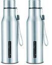 Signoraware Blaze 1ltr (Combo Single Walled Stainless Steel Fridge Water Bottle), Pack of 2...