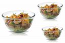 Signoraware Borosilicate Glass Mixing Bowls and Serving Bowls Set | Micro Wave Oven Safe (500ml+1000ml+1500ml | Set Of 3 Piece | Transparent Clear)...